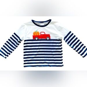 Marie Nicole Kids Ted Truck w/Pumpkin Long Sleeve Soft Boutique Top Size Med (4)